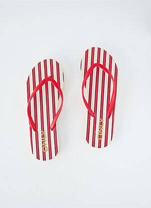 Tongs rouge ONLY femme