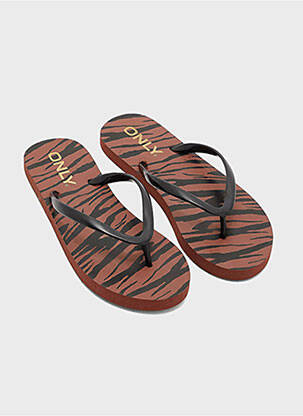 Tongs marron ONLY femme