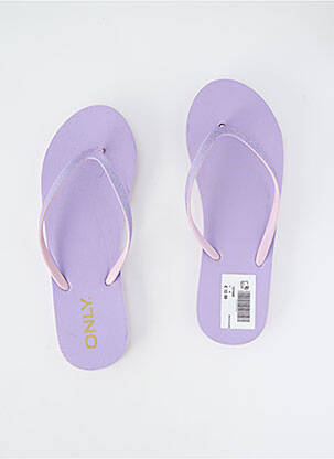 Tongs violet ONLY femme