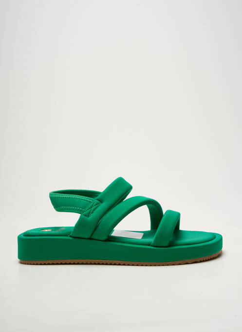Sandales/Nu pieds vert LA STRADA femme