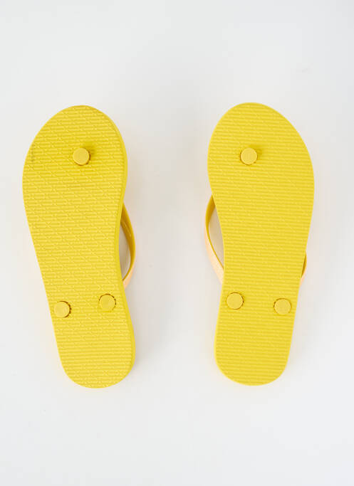 Tongs jaune ONLY femme
