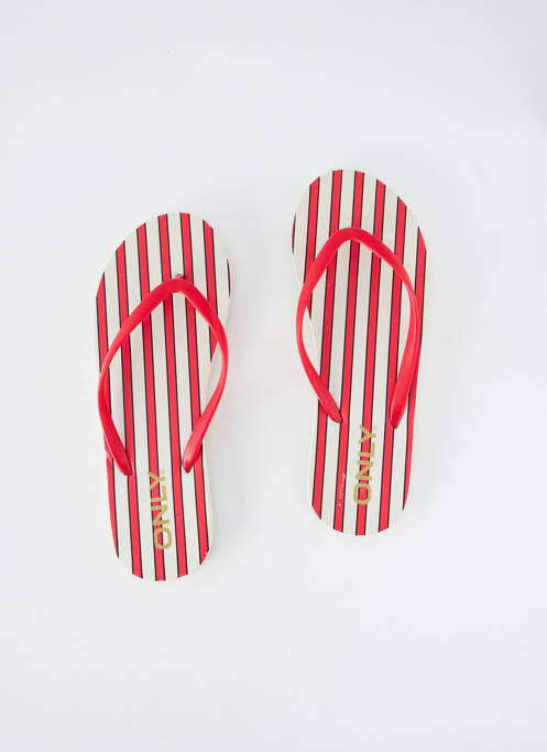 Tongs rouge ONLY femme