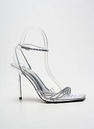 Sandales/nu pieds argent MANGO femme