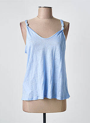 Débardeur bleu MANGO femme