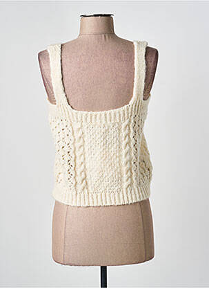 Débardeur beige MANGO femme