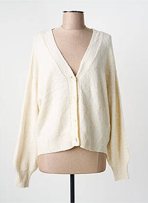 Gilet manches longues beige VERO MODA femme