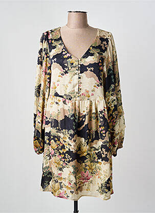 Robe courte beige MANGO femme