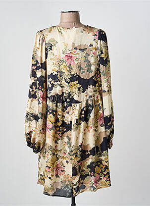 Robe courte beige MANGO femme