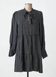 Robe mi-longue noir SUPERDRY femme