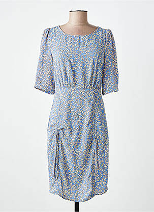 Robe mi-longue bleu ONLY femme