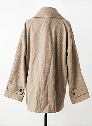 Manteau long beige YUGEN femme