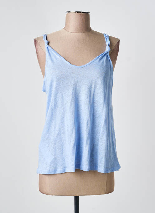 Débardeur bleu MANGO femme