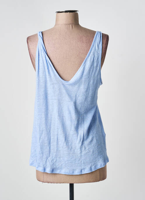 Débardeur bleu MANGO femme