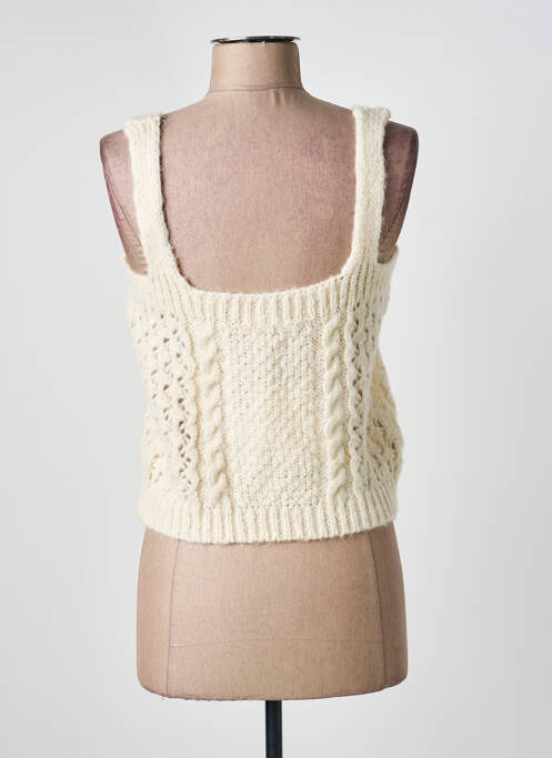 Débardeur beige MANGO femme