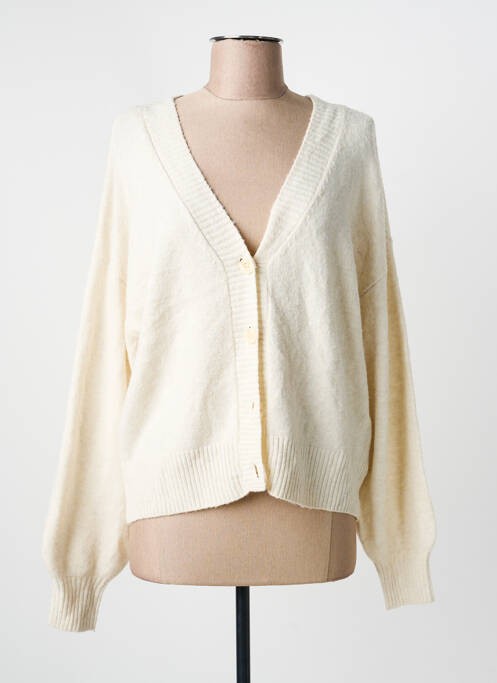 Gilet manches longues beige VERO MODA femme