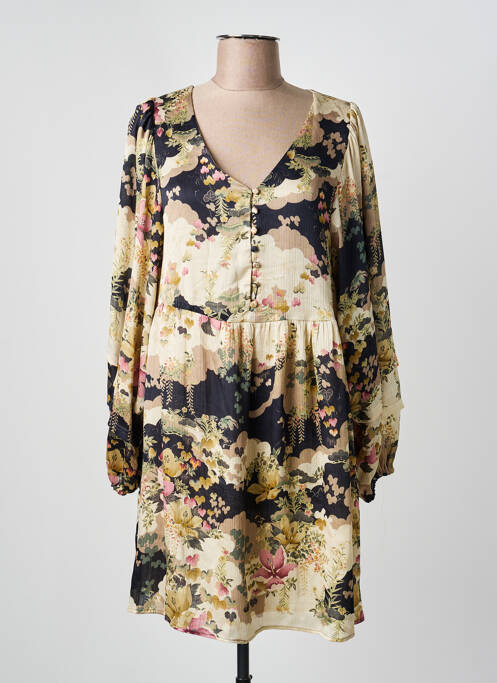 Robe courte beige MANGO femme