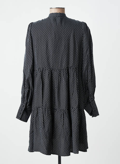 Robe mi-longue noir SUPERDRY femme