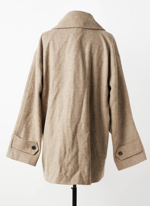 Manteau long beige YUGEN femme