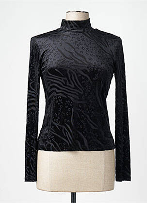 Pull col roulé noir VERO MODA femme