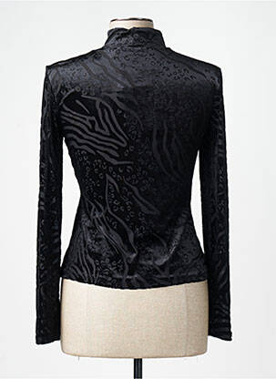 Pull col roulé noir VERO MODA femme
