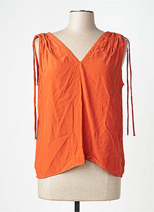 Chemisier orange MANGO femme