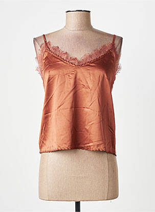 Top marron MOLLY BRACKEN femme