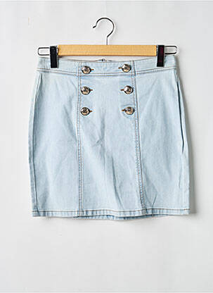 Jupe courte bleu MORGAN femme