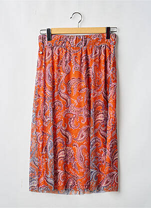 Jupe mi-longue orange STREET ONE femme