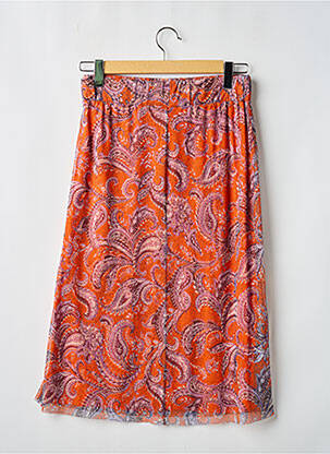 Jupe mi-longue orange STREET ONE femme