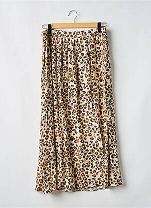 Jupe mi-longue marron JACQUELINE DE YONG femme