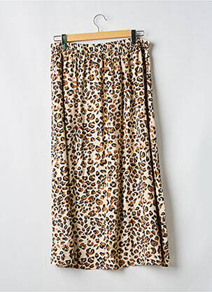 Jupe mi-longue marron JACQUELINE DE YONG femme