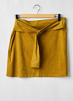 Jupe courte jaune MOLLY BRACKEN femme