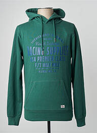 Sweat-shirt à capuche vert PETROL INDUSTRIES homme