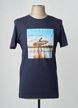 T-shirt bleu JACK & JONES homme