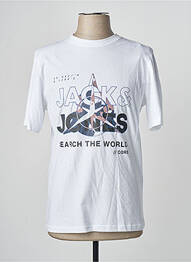 T-shirt blanc JACK & JONES homme