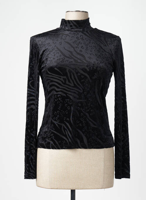 Pull col roulé noir VERO MODA femme