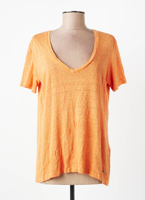 T-shirt orange PLEASE femme