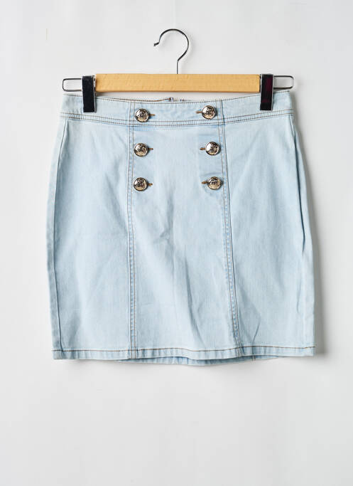 Jupe courte bleu MORGAN femme