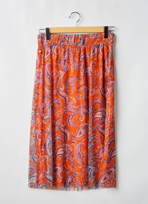 Jupe mi-longue orange STREET ONE femme