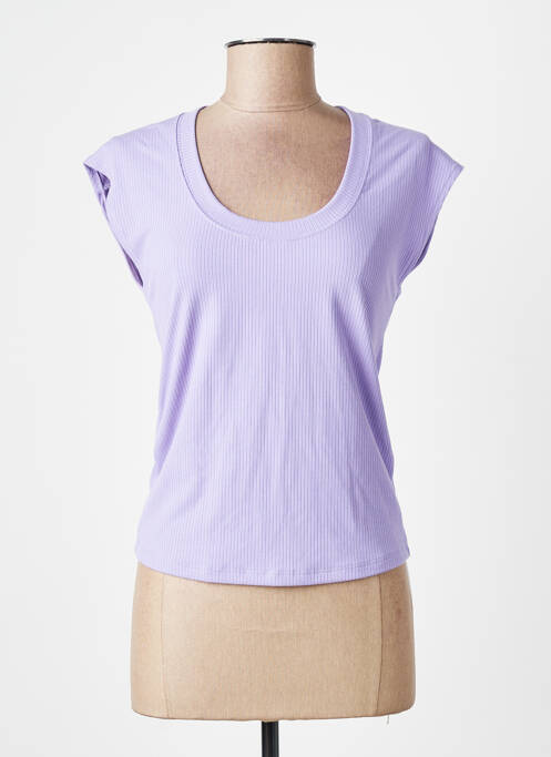 Top violet MANGO femme
