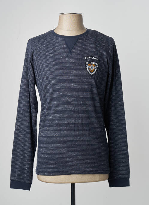 T-shirt bleu PETROL INDUSTRIES homme