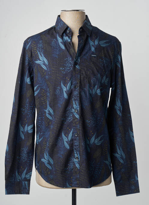 Chemise manches longues bleu GARCIA homme