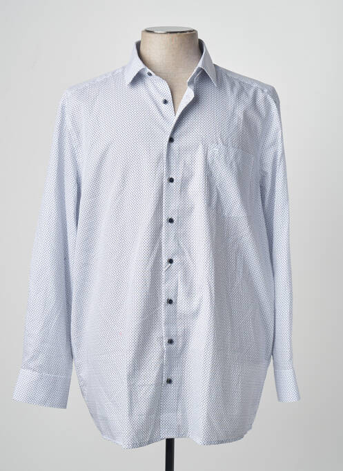 Chemise manches longues bleu OLYMP homme
