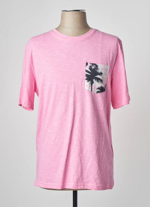 T-shirt rose JACK & JONES homme