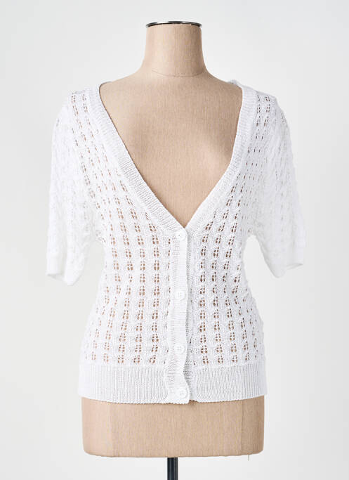 Gilet manches courtes blanc MOLLY BRACKEN femme