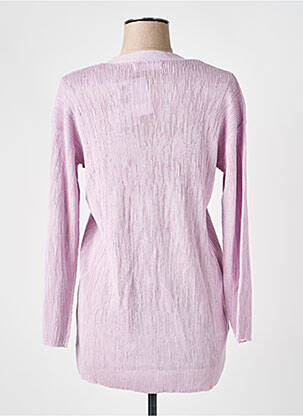 Gilet manches longues violet MANGO femme