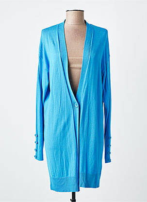 Gilet manches longues bleu MORE & MORE femme