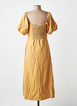 Robe mi-longue marron ASTRID BLACK LABEL femme