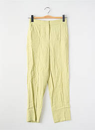 Pantalon droit jaune MANGO femme
