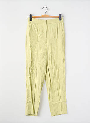 Pantalon droit jaune MANGO femme